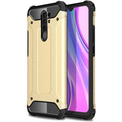Mobigear Outdoor Xiaomi Redmi 9 Hoesje Hardcase Backcover Shockproof - Goud