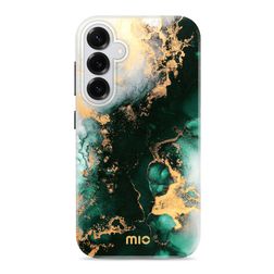 MIO Samsung Galaxy S25 Plus MagSafe Hoesje Hardcase Backcover - Green Marble