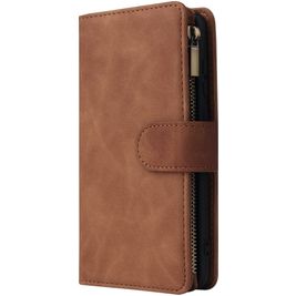 Mobigear Zipper Huawei P40 Hoesje Bookcase Portemonnee - Bruin Mobigear Zipper Huawei P40 Hoesje Bookcase Portemonnee - Bruin