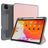Mutural Tri-Fold Tough iPad Pro 11 Inch (2022) Hoes Bookcase + Stylus Houder - Zwart / Roségoud