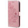 Mobigear Flowers POCO F4 Hoesje Bookcase Portemonnee - Roségoud