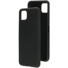Mobiparts Samsung Galaxy A22 5G Siliconen Hoesje Backcover - Zwart Mobiparts Samsung Galaxy A22 5G Siliconen Hoesje Backcover - Zwart