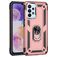 Mobigear Armor Ring Samsung Galaxy A23 Hoesje Hardcase Backcover Shockproof met Ringhouder - Roségoud