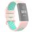 Mobigear Sport Plus Buckle Siliconen Fitbit Charge 3 Bandje Gespsluiting - Roze / Turquoise