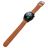 Mobigear Bumpy Siliconen Smartwatch Bandje Gespsluiting - Universeel 22 mm connector - Bruin