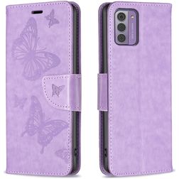 Mobigear Butterfly Nokia G42 Hoesje Bookcase Portemonnee - Paars