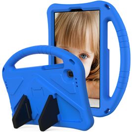 Mobigear AeroArmor Samsung Galaxy Tab A7 Lite Kinder Tablethoes met Handvat + Stylus Houder - Blauw