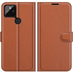 Mobigear Classic Google Pixel 5a 5G Hoesje Bookcase Portemonnee - Bruin