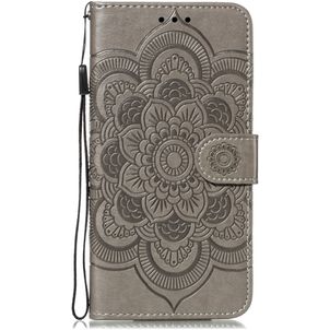 Mobigear Mandala iPhone 11 Hoesje Bookcase Portemonnee - Grijs