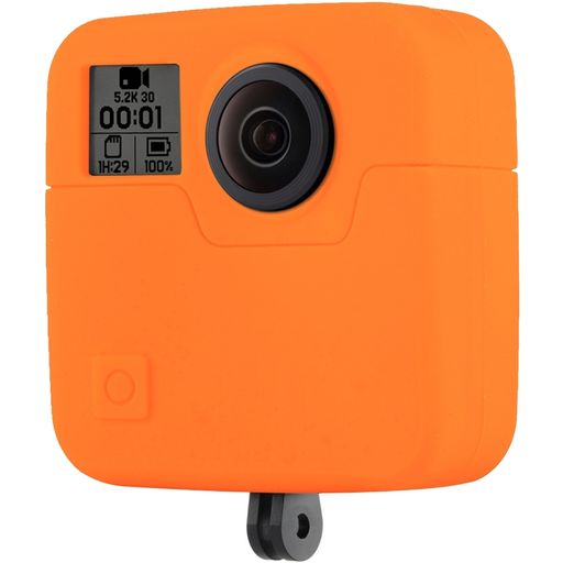 Mobigear Classic GoPro Fusion Hoesje Flexibel Siliconen - Oranje
