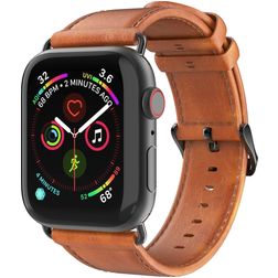 Dux Ducis Business Leren Apple Watch Bandje Gespsluiting - 49/46/45/44 mm - Cognac
