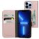 Mobiparts Classic Wallet iPhone 13 Pro Hoesje Bookcase Portemonnee - Roze