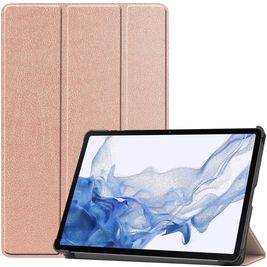 Mobigear Tri-Fold Samsung Galaxy Tab S9 Hoes Bookcase - Roségoud