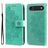 Mobigear Flowers iPhone Air Hoesje Bookcase Portemonnee - Groen