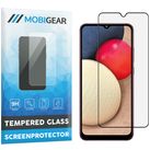 Mobigear Premium Samsung Galaxy A02s Glazen Screenprotector - Case Friendly - Zwart