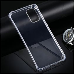 Mobigear Cushion Doorzichtig Samsung Galaxy S20 Plus Hoesje Flexibel TPU Backcover Shockproof - Transparant