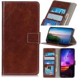 Mobigear Basic Samsung Galaxy A20e Hoesje Bookcase Portemonnee - Bruin
