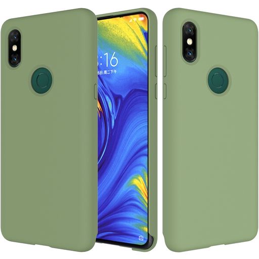 Mobigear Rubber Touch Xiaomi Mi Mix 3 Siliconen Hoesje Backcover - Groen
