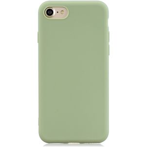 Mobigear Colors iPhone SE (2020) Hoesje Flexibel TPU Backcover - Groen