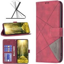 Mobigear Rhombus Google Pixel 7a Hoesje Bookcase Portemonnee - Rood