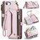 CaseMe C36 iPhone 16e Hoesje Bookcase Portemonnee - Roze