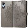 Mobigear Mandala OPPO A17 Hoesje Bookcase Portemonnee - Grijs