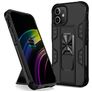 Mobigear Armor Stand iPhone 12 Pro Max Hoesje Hardcase Backcover Shockproof met Standaard - Zwart