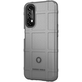 Mobigear Rugged Shield Realme 7 Hoesje Flexibel TPU Backcover Shockproof - Grijs