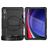 Mobigear SureGrip Xtreme Samsung Galaxy Tab S9 Ultra Hoes Hard kunststof / Siliconen Backcover + Schouderband + Standaard - Zwart