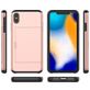 Mobigear Card iPhone XR Hoesje Hardcase Backcover Shockproof met Pasjeshouder - Wit