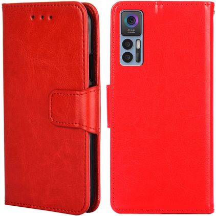 Mobigear Wallet TCL 30 Hoesje Bookcase Portemonnee - Rood