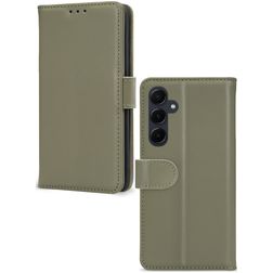 Mobilize Premium Gelly Wallet Samsung Galaxy A55 Hoesje Bookcase Portemonnee - Groen