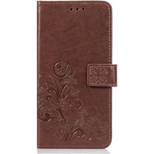 Mobigear Clover OnePlus 6T Hoesje Bookcase Portemonnee - Bruin