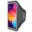 Mobiparts Comfort Fit Telefoonhouder Hardlopen Samsung Galaxy A50 Sport Hoesje Neopreen Sportarmband - Zwart