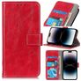 Mobigear Basic iPhone 14 Pro Max Hoesje Bookcase Portemonnee - Rood