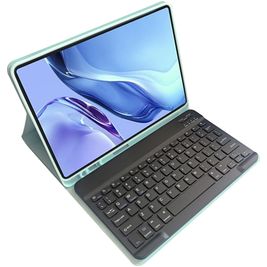 Mobigear Keys iPad 10 (2022) Hoes QWERTY Bluetooth Toetsenbord Bookcase + Stylus Houder - Groen