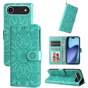 Mobigear Sunflower iPhone Air Hoesje Bookcase Portemonnee - Groen