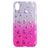 Mobigear Design iPhone XS Max Hoesje Flexibel TPU Backcover - Magenta