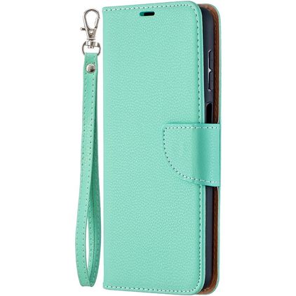 Mobigear Excellent Samsung Galaxy A12 Hoesje Bookcase Portemonnee - Turquoise