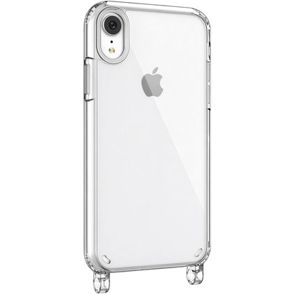 Mobigear Mix & Match Doorzichtig iPhone XR Flexibel TPU Hoesje met koord - Transparant