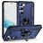 Mobigear Armor Ring Samsung Galaxy S23 Hoesje Hardcase Backcover Shockproof met Ringhouder - Blauw