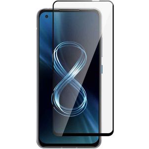 Mobigear Premium ASUS Zenfone 8 Glazen Screenprotector - Case Friendly - Zwart