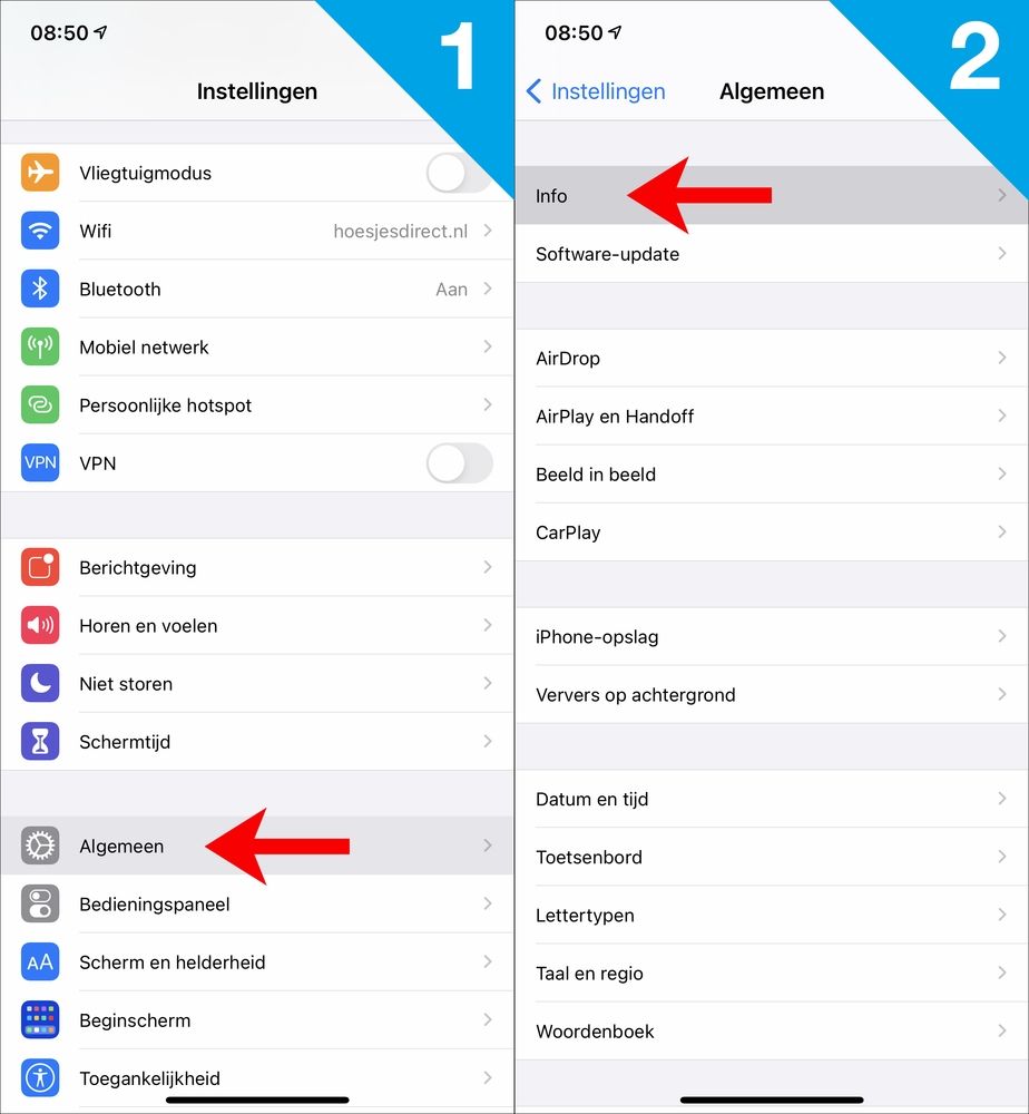 iPad modelnummer opzoeken 1
