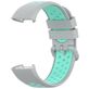 Mobigear Sport Plus Buckle Siliconen Fitbit Charge 3 Bandje Gespsluiting - Grijs / Turquoise