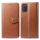Mobigear Snap Button OPPO A72 Hoesje Bookcase Portemonnee - Cognac