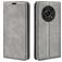 Mobigear Retro Slim HONOR Magic 4 Lite Hoesje Bookcase Portemonnee - Grijs