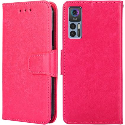 Mobigear Wallet TCL 30 Plus Hoesje Bookcase Portemonnee - Magenta