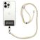 Mobigear Nylon Lanyard Universeel Telefoonkoord Verstelbaar - Roze / Paars / Geel