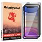 GrizzlyCoat Easy Fit AntiSpy iPhone XS Glazen Screenprotector Privacy - Case Friendly + Installatie Frame