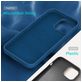 Mobigear Rubber Touch iPhone 16 Pro Max Siliconen Hoesje Backcover - Blauw